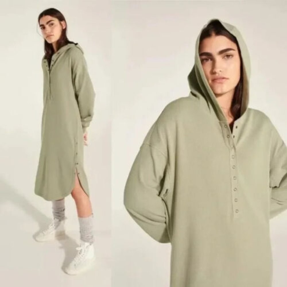 NWT Halle Berry x Sweaty Betty Hera Waffle Hooded Dress Size Medium H13706 - Picture 11 of 12